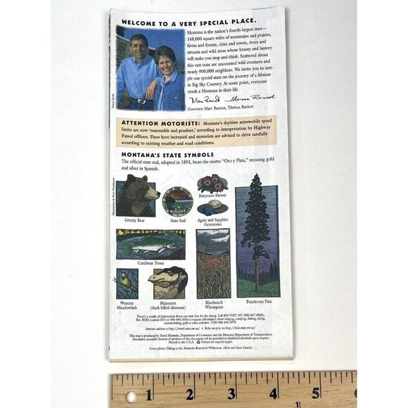 1998-99 MONTANA Official State Highway MAP Transportation Travel Tourism EUC - Picture 3 of 5